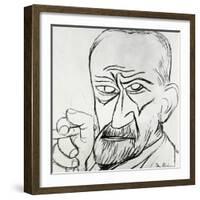 Sigmund Freud, Austrian Psychologist-null-Framed Photographic Print