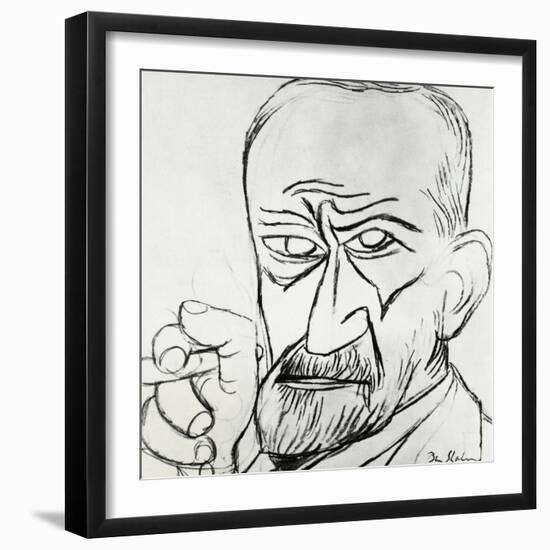 Sigmund Freud, Austrian Psychologist-null-Framed Photographic Print