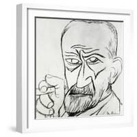 Sigmund Freud, Austrian Psychologist-null-Framed Photographic Print