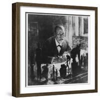 Sigmund Freud, Austrian Psychologist-null-Framed Photographic Print