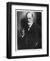 Sigmund Freud, Austrian Psychologist-null-Framed Photographic Print