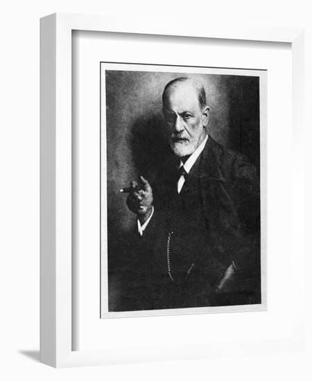 Sigmund Freud, Austrian Psychologist-null-Framed Photographic Print