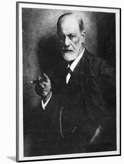 Sigmund Freud, Austrian Psychologist-null-Mounted Photographic Print