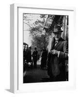 Sigmund Freud Holding a Cigar-null-Framed Photographic Print