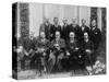 Sigmund Freud with colleagues at a psychoanalytic congress in The Hague, 1920-null-Stretched Canvas