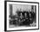 Sigmund Freud with colleagues at a psychoanalytic congress in The Hague, 1920-null-Framed Photographic Print