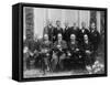 Sigmund Freud with colleagues at a psychoanalytic congress in The Hague, 1920-null-Framed Stretched Canvas