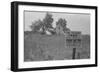 Sign Advertising Farm Auction New Carlisle Ohio-null-Framed Photo