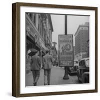 Sign Advertising Penicillin as Treatment For Gonorrhea-Sam Shere-Framed Photographic Print