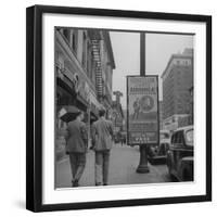 Sign Advertising Penicillin as Treatment For Gonorrhea-Sam Shere-Framed Photographic Print