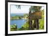 Sign asking not to trash most beautiful view in world, Castara Bay, Tobago, Trinidad and Tobago-Alex Treadway-Framed Photographic Print