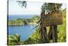 Sign asking not to trash most beautiful view in world, Castara Bay, Tobago, Trinidad and Tobago-Alex Treadway-Stretched Canvas