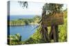 Sign asking not to trash most beautiful view in world, Castara Bay, Tobago, Trinidad and Tobago-Alex Treadway-Stretched Canvas