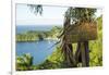 Sign asking not to trash most beautiful view in world, Castara Bay, Tobago, Trinidad and Tobago-Alex Treadway-Framed Photographic Print