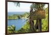 Sign asking not to trash most beautiful view in world, Castara Bay, Tobago, Trinidad and Tobago-Alex Treadway-Framed Photographic Print