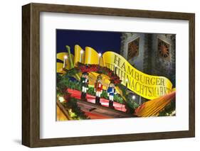 Sign at Hamburg Christmas Market-Jon Hicks-Framed Photographic Print