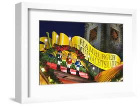 Sign at Hamburg Christmas Market-Jon Hicks-Framed Photographic Print