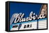 Sign at marquee of the Bluebird Theater, Denver, Colorado, USA-null-Framed Stretched Canvas