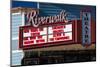 Sign at Riverwalk Theater marquee, Edwards, Colorado, USA-null-Mounted Photographic Print