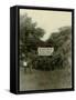 Sign at the Entrance of People's Temple Agricultural Project, Jonestown, Guyana, Nov 1978-null-Framed Stretched Canvas