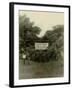 Sign at the Entrance of People's Temple Agricultural Project, Jonestown, Guyana, Nov 1978-null-Framed Photo