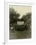 Sign at the Entrance of People's Temple Agricultural Project, Jonestown, Guyana, Nov 1978-null-Framed Photo