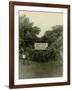 Sign at the Entrance of People's Temple Agricultural Project, Jonestown, Guyana, Nov 1978-null-Framed Photo