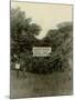 Sign at the Entrance of People's Temple Agricultural Project, Jonestown, Guyana, Nov 1978-null-Mounted Photo