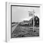 Sign Declaring the Area as Levittown Outside Newly Constructed Homes-null-Framed Photographic Print