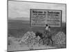 Sign entering Tombstone, Arizona, 1937-Dorothea Lange-Mounted Photographic Print