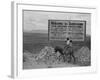 Sign entering Tombstone, Arizona, 1937-Dorothea Lange-Framed Photographic Print