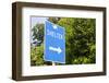 Sign for a Hurricane Shelter, Florida Scenic Highway, North 1, Key Largo, Florida Keys-Axel Schmies-Framed Photographic Print