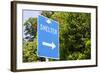 Sign for a Hurricane Shelter, Florida Scenic Highway, North 1, Key Largo, Florida Keys-Axel Schmies-Framed Photographic Print