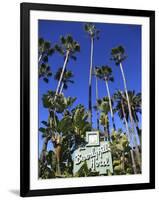 Sign for Beverly Hills Hotel, Beverly Hills, Los Angeles, California, Usa-Wendy Connett-Framed Photographic Print