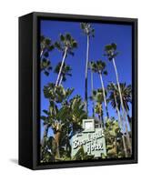 Sign for Beverly Hills Hotel, Beverly Hills, Los Angeles, California, Usa-Wendy Connett-Framed Stretched Canvas