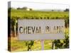 Sign for Chateau Cheval Blanc, Saint Emilion, Bordeaux, France-Per Karlsson-Stretched Canvas