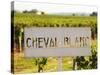 Sign for Chateau Cheval Blanc, Saint Emilion, Bordeaux, France-Per Karlsson-Stretched Canvas