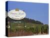 Sign for Domaine Laroche and the Les Clos Grand Cru Vineyard, Chablis, France-Per Karlsson-Stretched Canvas