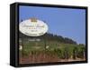 Sign for Domaine Laroche and the Les Clos Grand Cru Vineyard, Chablis, France-Per Karlsson-Framed Stretched Canvas