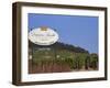 Sign for Domaine Laroche and the Les Clos Grand Cru Vineyard, Chablis, France-Per Karlsson-Framed Premium Photographic Print