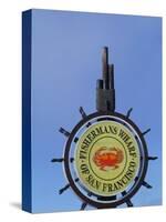 Sign for Fisherman's Wharf, San Francisco, California, USA-Bill Bachmann-Stretched Canvas