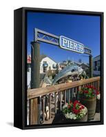 Sign for Pier 39, Fisherman's Wharf, San Francisco, California, USA-Tomlinson Ruth-Framed Stretched Canvas