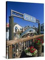 Sign for Pier 39, Fisherman's Wharf, San Francisco, California, USA-Tomlinson Ruth-Stretched Canvas