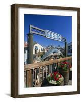 Sign for Pier 39, Fisherman's Wharf, San Francisco, California, USA-Tomlinson Ruth-Framed Photographic Print