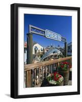 Sign for Pier 39, Fisherman's Wharf, San Francisco, California, USA-Tomlinson Ruth-Framed Photographic Print