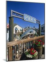 Sign for Pier 39, Fisherman's Wharf, San Francisco, California, USA-Tomlinson Ruth-Mounted Photographic Print