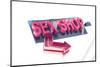 Sign for sex shop.-Julien McRoberts-Mounted Photographic Print