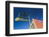 Sign for the Haymarket District, Lincoln, Nebraska, USA-Walter Bibikow-Framed Photographic Print