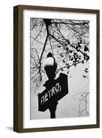 Sign for the Metro Subway, Paris, France-Walter Bibikow-Framed Photographic Print