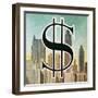Sign for the Us Dollar-English School-Framed Giclee Print